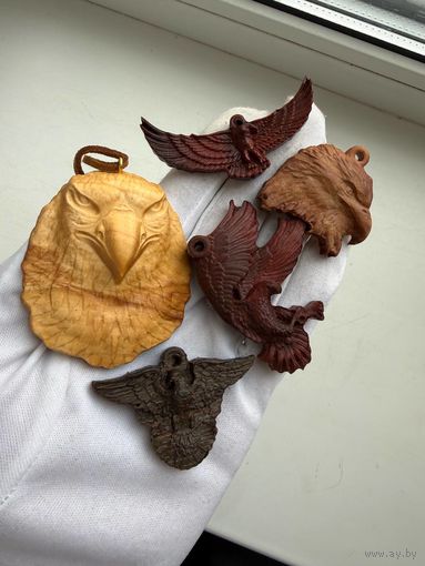 Кулон, подвеска Орел, Голубь Сувель березы и красное дерево Цена разная