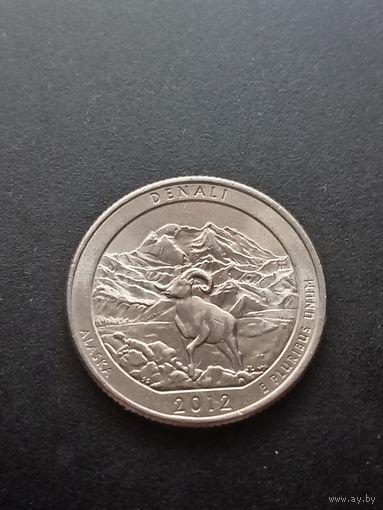 США 25 центов (квотер) 2012 г. Р - Национальный парк Денали