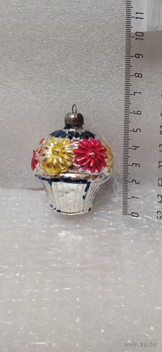 Ёлочная игрушка. Корзинка. 3-23