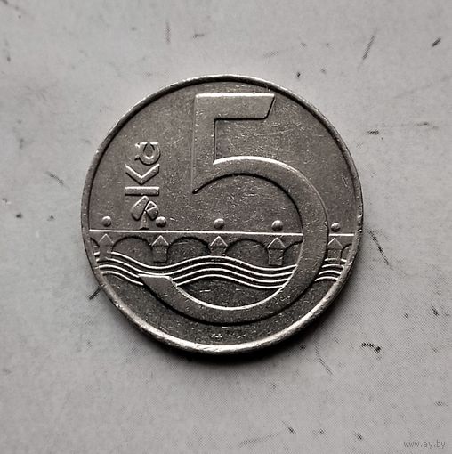 5 крон 1993 года Чехия. Чешская Республика.