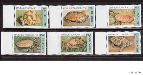 Того-1996,(Мих. 2480-2485)  ** , Фауна, Черепахи(полная серия)
