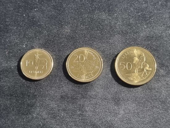 Лесото 10,20,50 лисенте 1998-2018 Unc