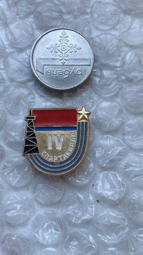Значок 4 Спартакиада Азербайджанский ССР