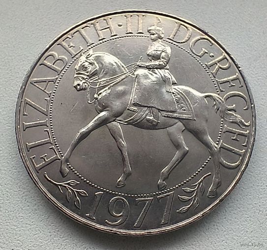 Великобритания 25 пенсов, 1977 Cеребряный юбилей царствования Елизаветы II   3-3-1