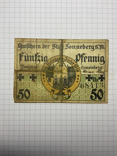 50 пфенигов (нотгельды) г. Германия.-2012