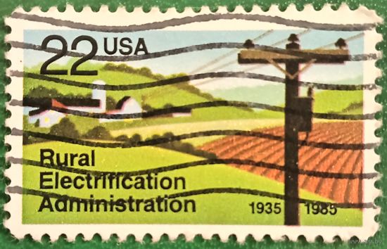 США 1985. 50 летие создания Администрации электрификации сельских районов