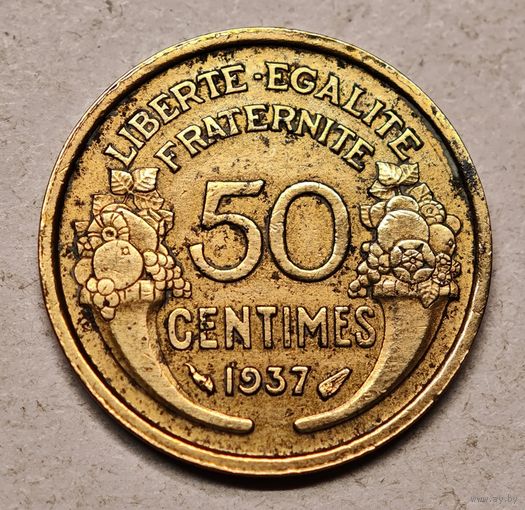 1937 год 50 сантим Франция