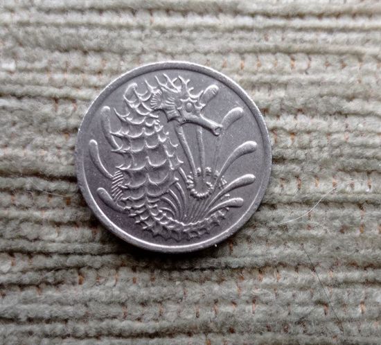 Werty71 Сингапур 10 центов 1981 морской конек