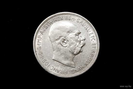 2 кроны 1912. Австро-Венгрия, Франц Иосиф I. Штемпельный блеск!
