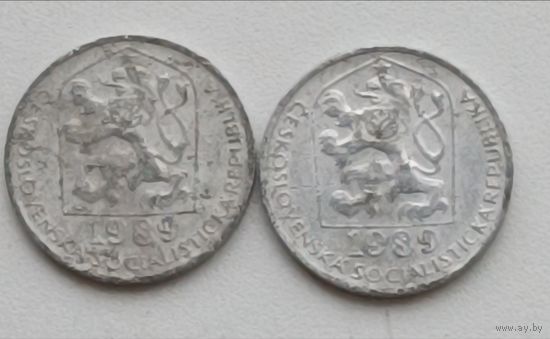 Чехия. 10 геллеров 1989  года.