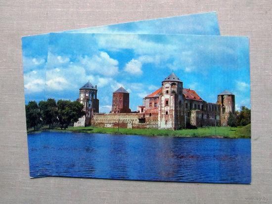 С014-5396 Открытка Белоруссия Мирский замок Фото Захарченко 1980 Чистая