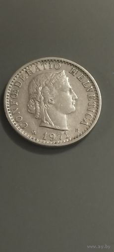 Швейцария 20 раппенов 1971г.