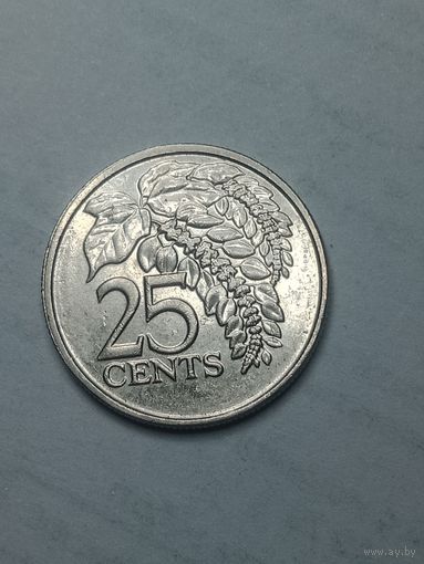 Тринедад и Тобаго 25 центов 2012 года .