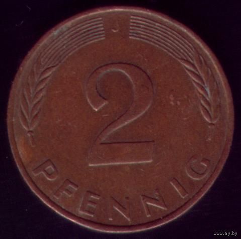 2 пфеннига 1995 год J Германия