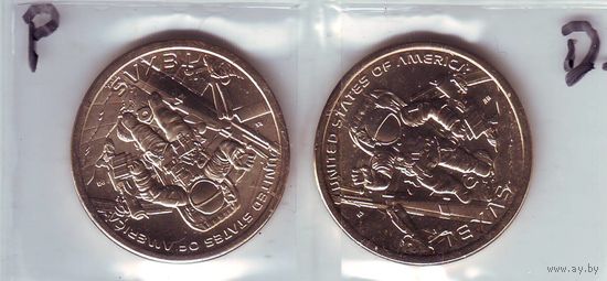 США. 1 доллар 2025 год ,P -D, инновации - состояние! -2   за штуку