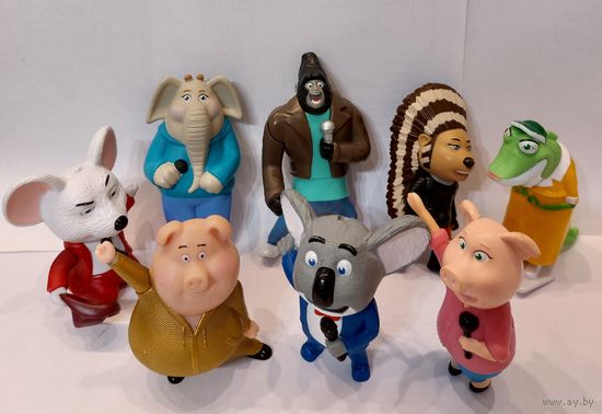 Игрушки из м/ф "Зверопой" (МакДональдс). Есть вся серия