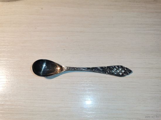 Коллекционная, кофейная ложечка "Эдельвейс", длина 11 см., клеймо.