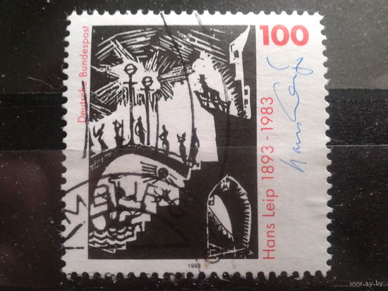 Германия 1993 Гравюра Михель-0,7 евро гаш.