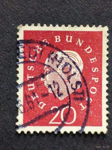 Германия 1959. Профессор, доктор Теодор Хойс (1884-1963), 1-й президент Германии1