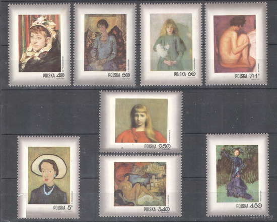 Польша 1971 Michel 2110 - 2117 (CV 3,6 eur) MNH Искусство Живопись **