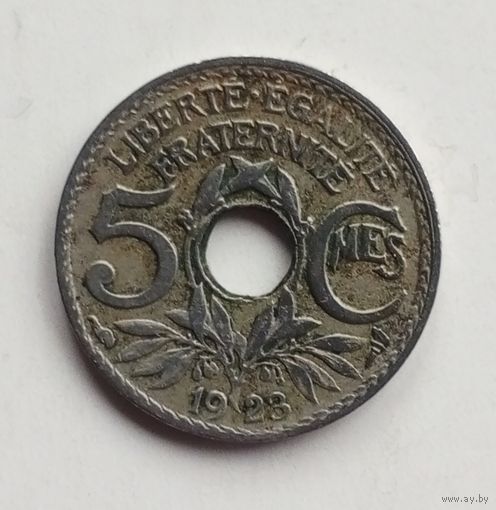 Франция. 5 сантимов 1923 г.