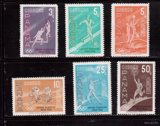Панама-1960,(Мих.572-577)   ** , Спорт, ОИ-1960