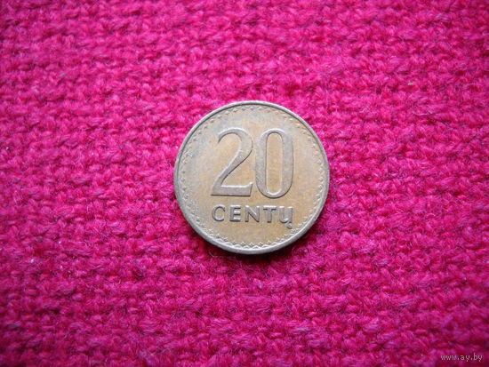 Литва 20 центов 1991 г.
