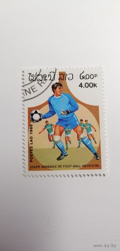 Лаос 1986.  Чемпионат мира по футболу - Мексика 1986