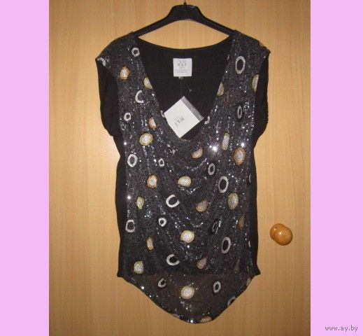 Шикарная блузка MIA F в пайетки, XL