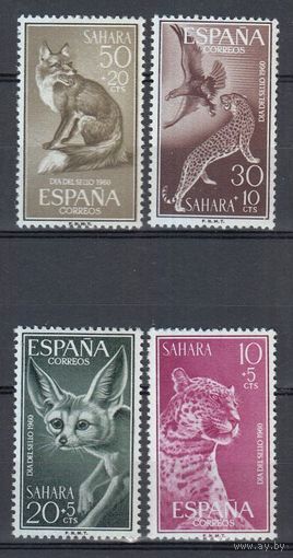 Испанская сахара 1960 (Mi 207/210) ФАУНА АФРИКИ MNH** (И)