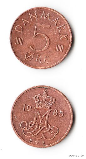 5 эре Дания 1985 года