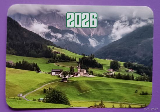 Горы. Календарик, глянец, 2026.ТРАСКО