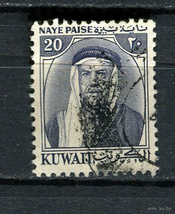 Британские колонии - Кувейт - 1959 - Шейх Абдулла аль-Сабах Аль Салим 20 N P - [Mi.134] - 1 марка. Гашеная.  (Лот 21Hi)-T41P6