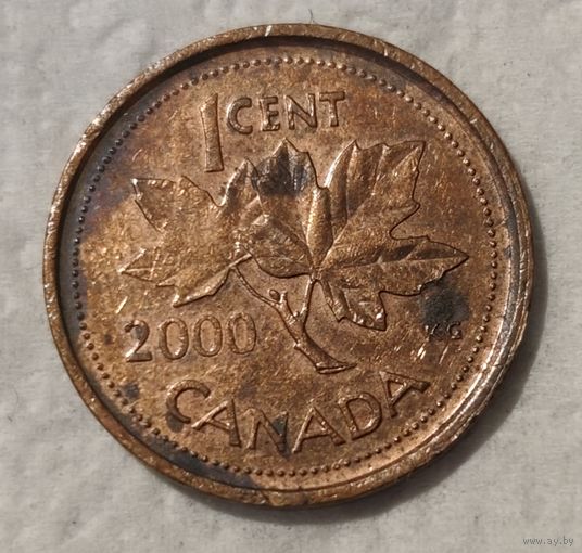 Канада 1 цент, 2000 Без отметки монетного двора (14-2-12)