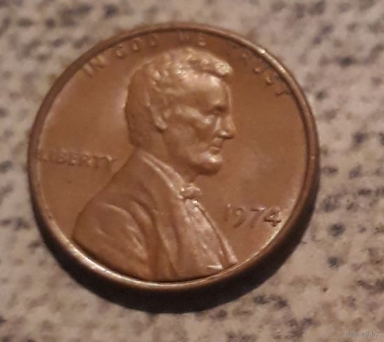 1 цент 1974 США МД Филадельфия