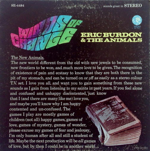 Eric Burdon & The Animals – Winds Of Change, LP 1967