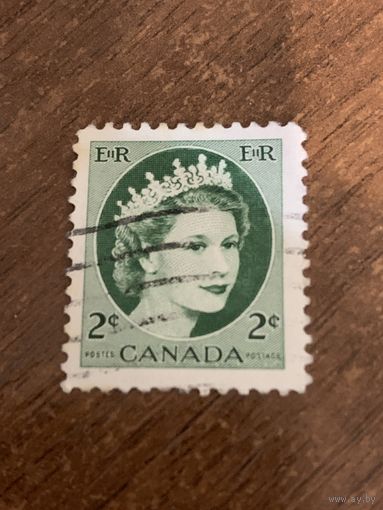 Канада 1954. Елизавета II. Стандарт. Марка из серии
