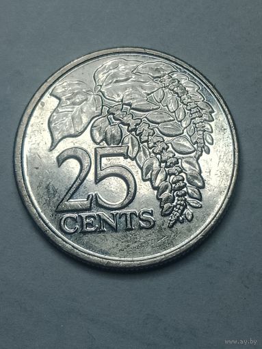 Тринедад и Тобаго 25 центов 2015 года .