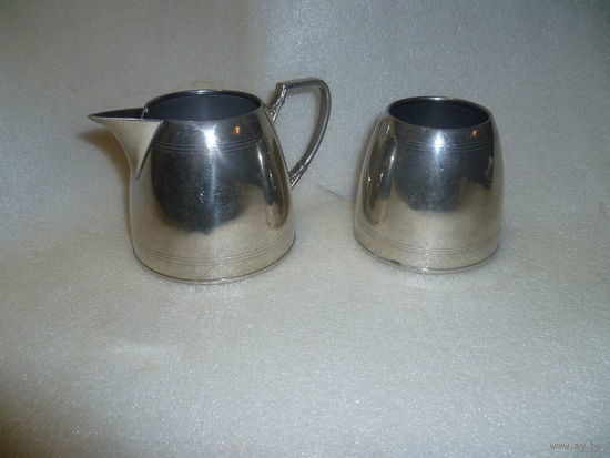 Набор для кофе. Латунь с хромированием(серебрением)