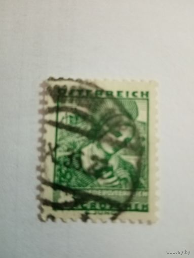 Австрия 1934 Стандарт, народные костюмы. 8 грошей
