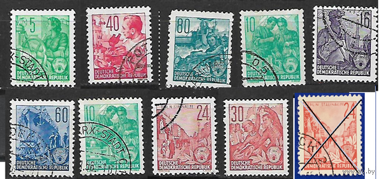 Пятилетний план. Стандартный выпуск. ГДР. 1953.