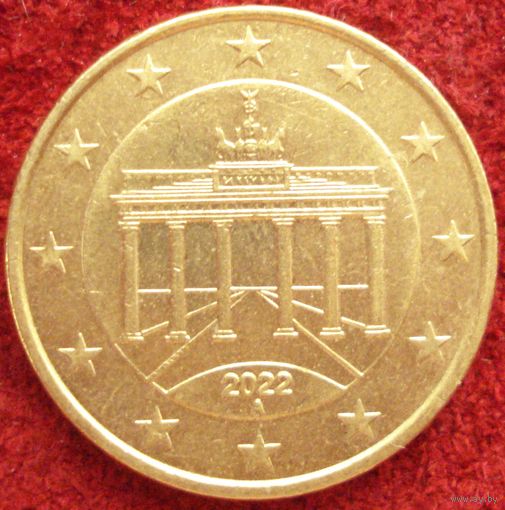 2:  50 евроцентов 2022 А Германия