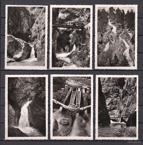 42.D. Германия. Набор мини фотооткрыток (6Х9). Ущелье Алмбахкламм 6 шт. (* - смотреть описание ).