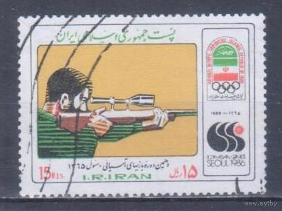[1941] Иран 1986. Спорт.Стрельба.Летние Олимпийские игры. Гашеная марка.