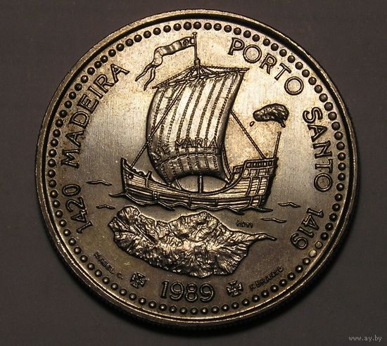 Португалия, 100 Эск. 1989 Мадейра Порто-Санто