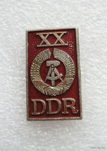 20 лет ГДР. XX DDR. Герб ГДР#4035-CP64