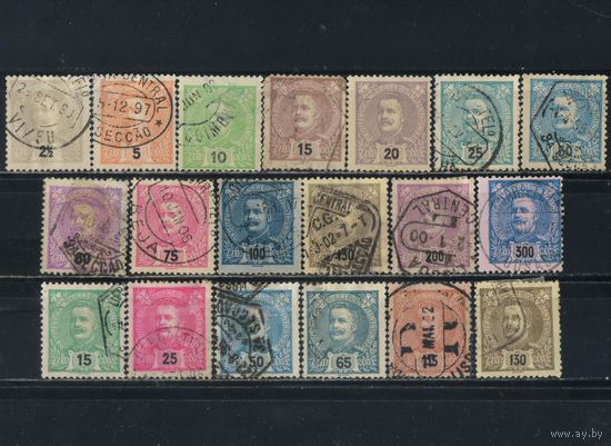Португалия Кор 1895-8 Карл I Стандарт #124А-136А,146-149,151-152