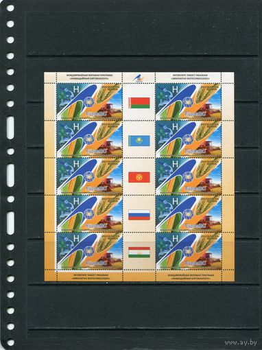 Беларусь 2012. ЕврАзЭС. Малый лист