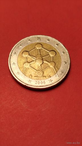 2 Евро 2006. Бельгия. Конструкция Атомиум в Брюсселе. С рубля. (11)
