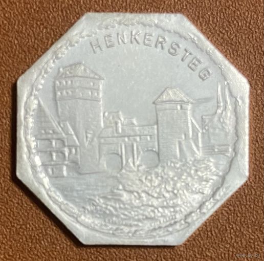 Германия Нюрнберг нотгельд 20 пфеннигов 1920 год. Мост палача. жетон